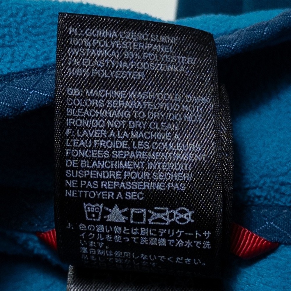 The North Face Fleece Jacket Womens Large Blue Full Zip Mock Neck Lightweight - Picture 9 of 9